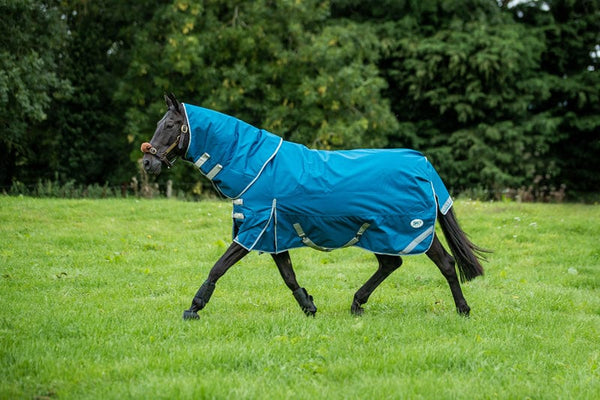 50g Detachable Neck Turnout Rug - Turqouise - Swish Equestrian