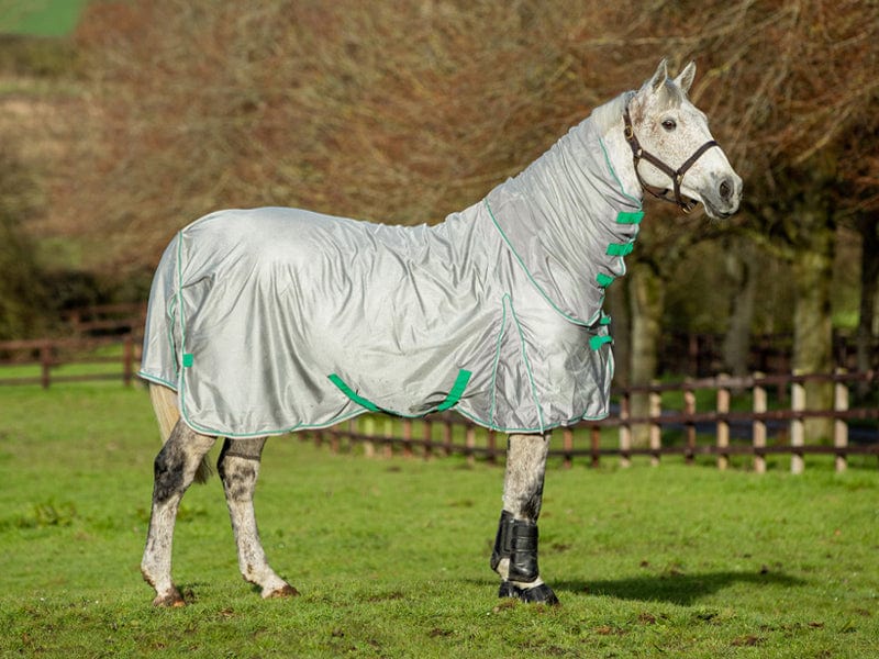 Mesh Fly Rug - Grey/Green - Swish Equestrian