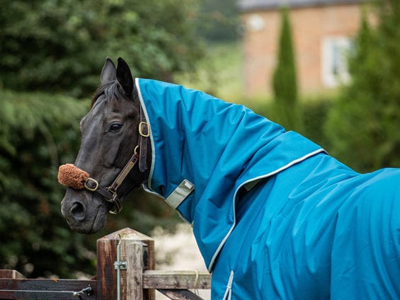 200g Turnout Rug Neck Cover -Turquoise