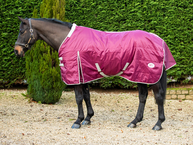 360g Stable Rug With Detachable Neck - Burgundy