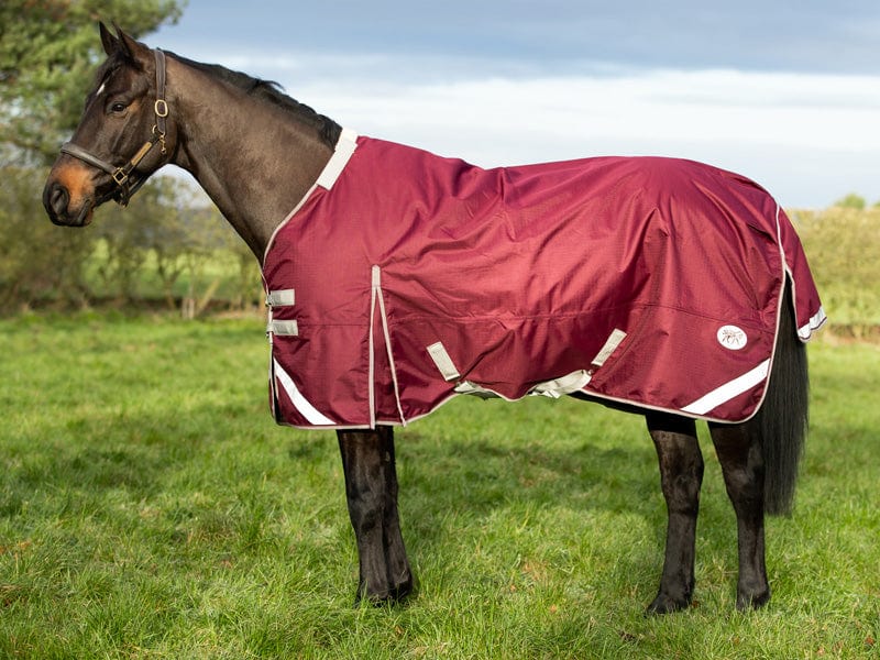 450g Ultimate Heavyweight Turnout Rug With Detachable Neck - Burgundy