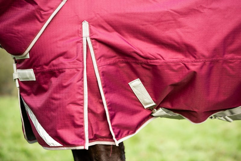 450g Ultimate Heavyweight Turnout Rug With Detachable Neck - Burgundy