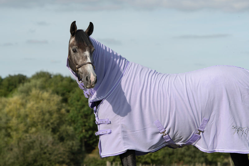 Fleece Rug With Neck Cover - Violet