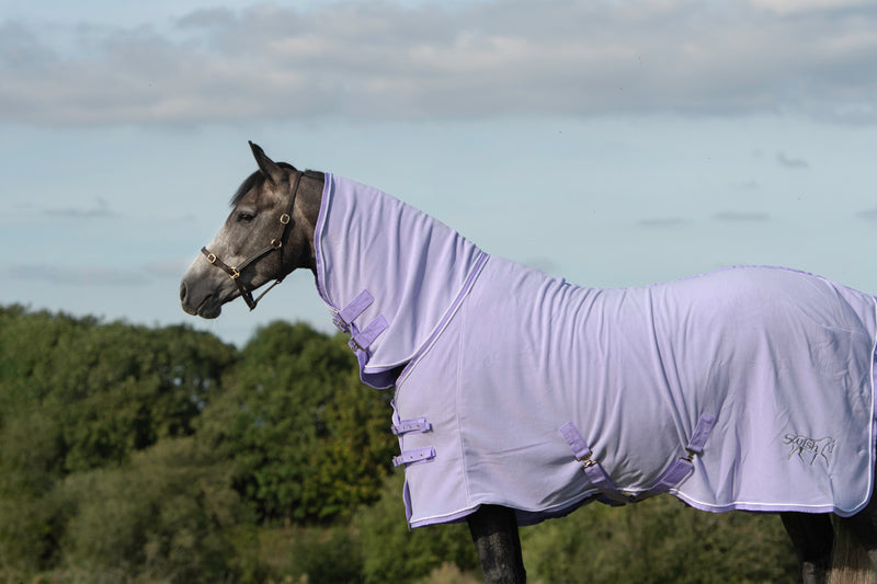 Fleece Rug With Neck Cover - Violet