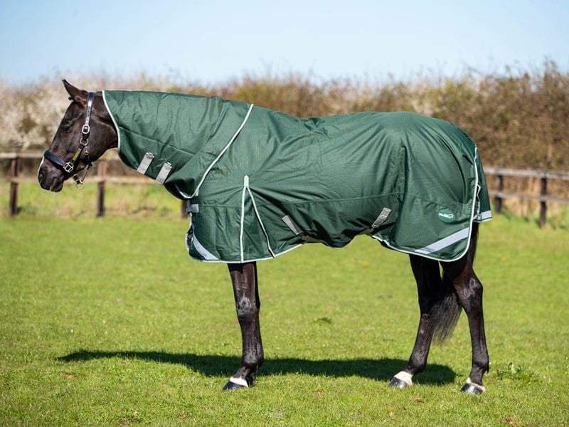 0g Detachable Neck Turnout Rug - Hunter Green | Swish Equestrian