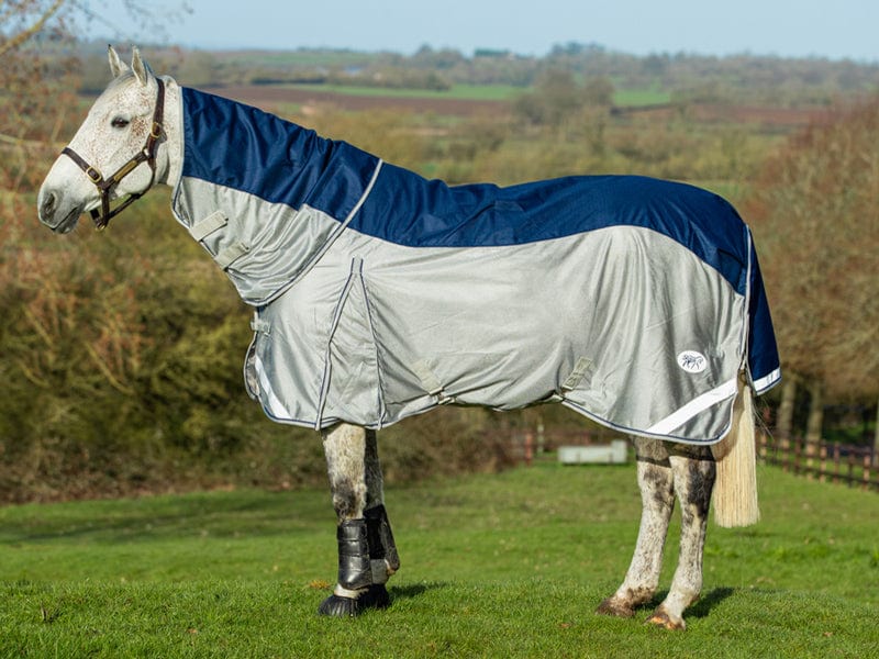 Fly Turnout Combination Rug -Navy (Mesh)