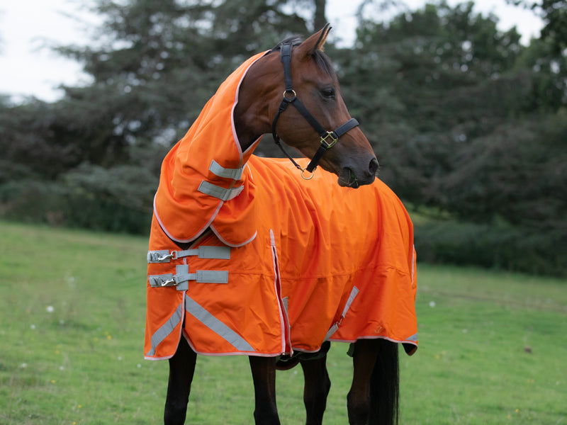 200G Detachable Neck Turnout Rug - Orange