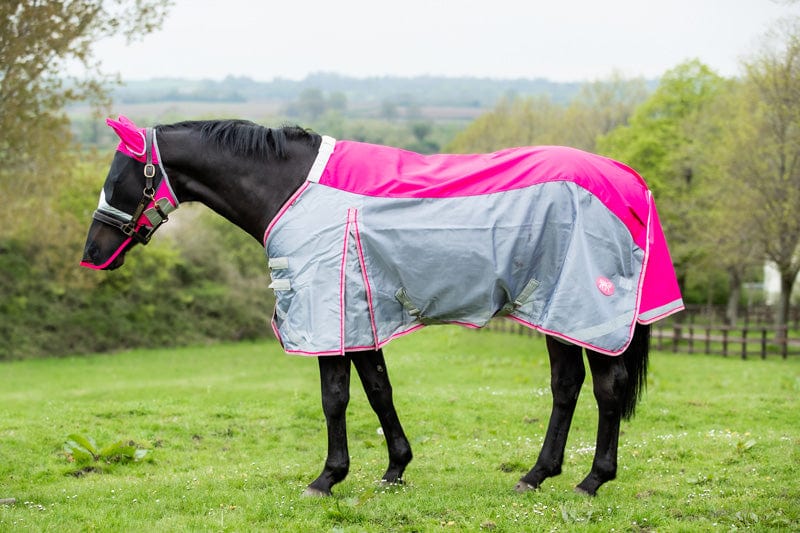 Horse Fly Mask With Nose - Pink - Swish Equestrian