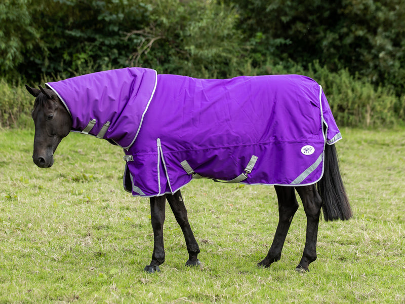 0g Detachable Neck Turnout Rug - Purple