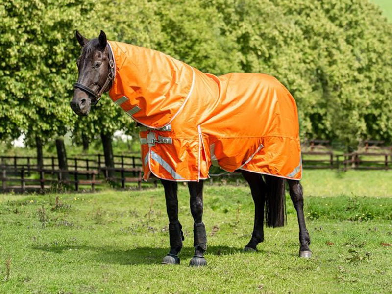 200G Detachable Neck Turnout Rug - Orange