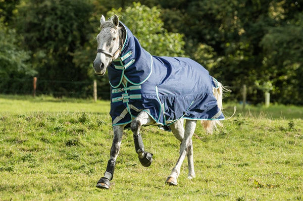 450g Ultimate Detachable Neck Turnout Rug - Navy - Swish Equestrian