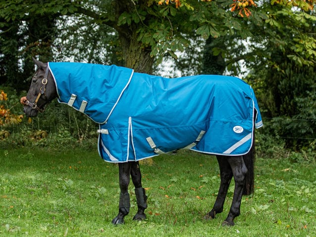 0g Detachable Neck Turnout Rug - Turqouise - Swish Equestrian