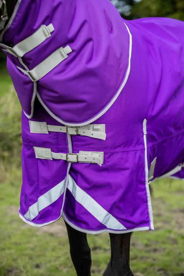 100g Detachable Neck Turnout Rug - Purple - Swish Equestrian