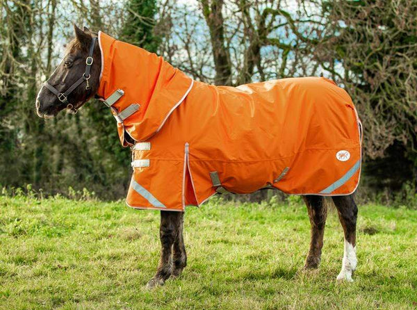 0g Detachable Neck Turnout Rug - Orange - Swish Equestrian