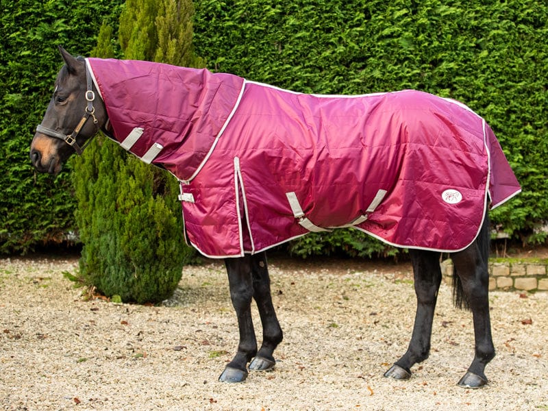 100g Stable Rug With Detachable Neck - Burgandy - Swish Equestrian