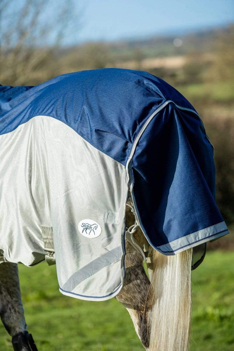 Fly Turnout Combination Rug - Navy - Swish Equestrian
