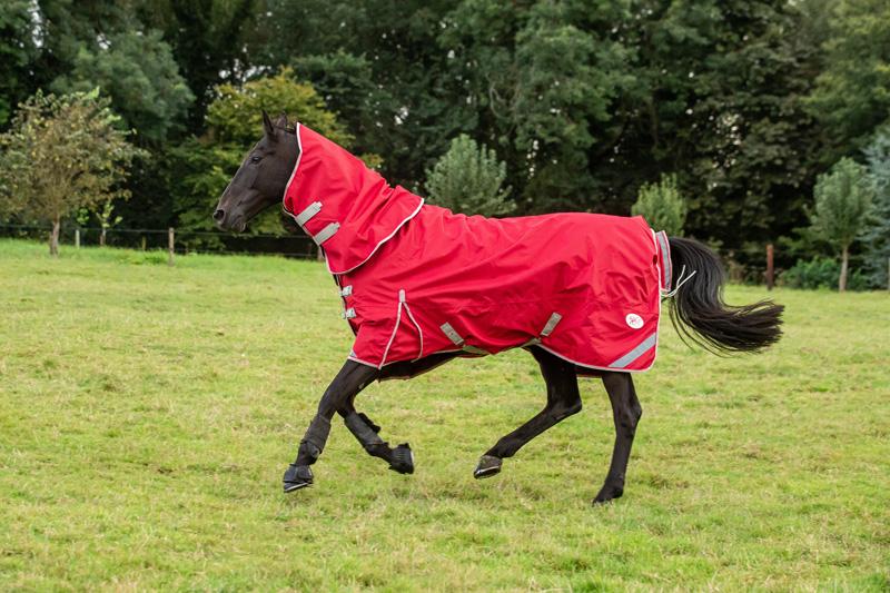 50g Detachable Neck Turnout Rug - Red - Swish Equestrian