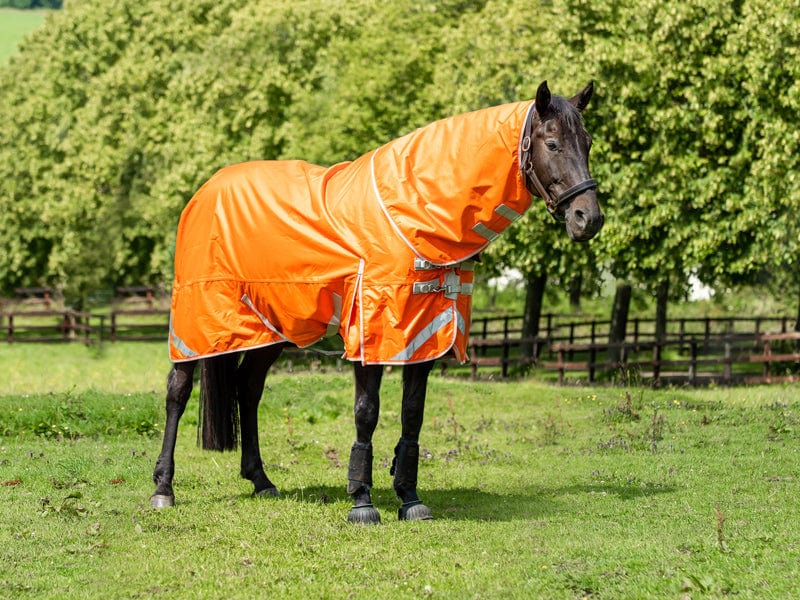 200G Detachable Neck Turnout Rug - Orange - Swish Equestrian