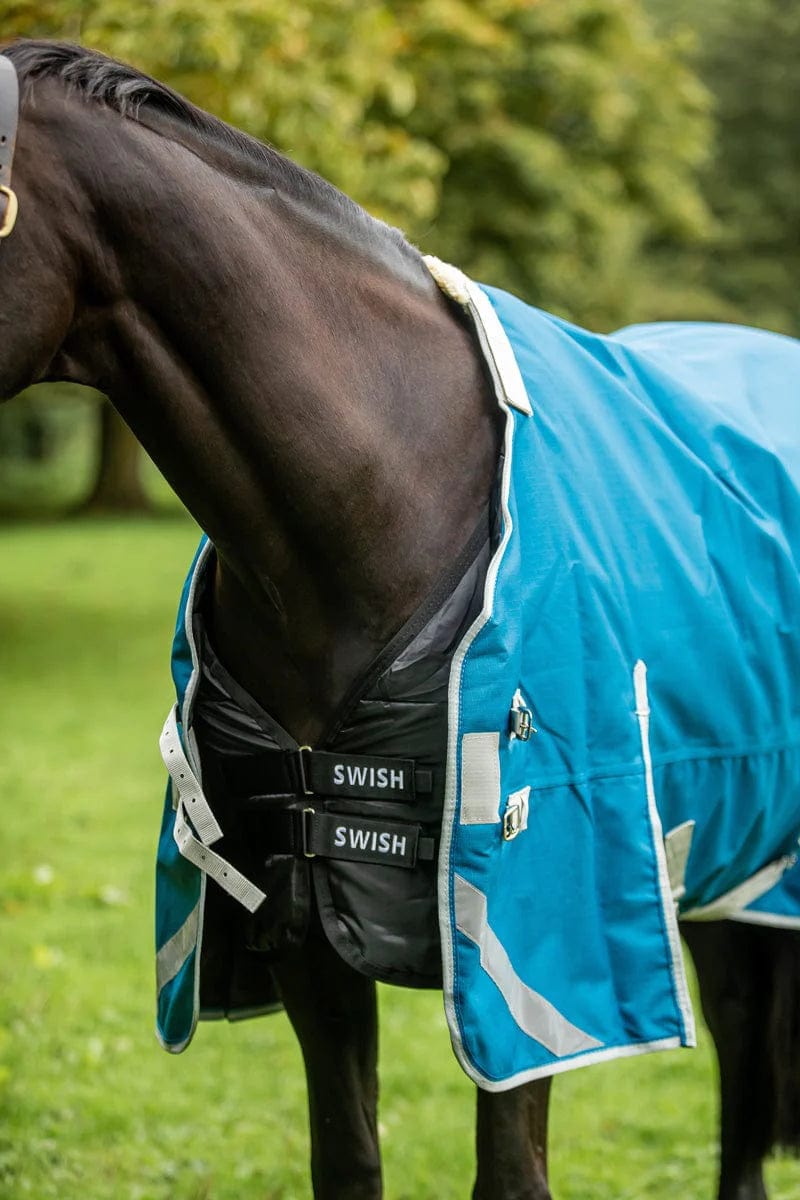 300g Turnout Rug With Detachable Neck Turquoise Swish Equestrian 300g-turnout-rug-with-detachable-neck-turquoise-swish-equestrian